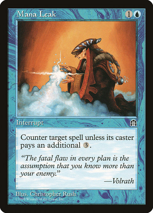 Mana Leak FOIL Played Arena Promo DCI Judge MTG Magic The